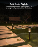 Sunco 6 Pack Low Voltage Garden Pathway Lights, LED Landscape Pathway Lighting - Image 6