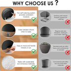 Self-Watering Plant Pots with Water Level Indicator, Drainage Holes & Saucers – - Image 3
