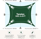 Quictent 185GSM Heavy Duty Square Sun Shade Sail Green Canopy 98% UV Block - Image 6