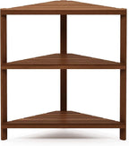 Furinno FG18445 Tioman Hardwood Patio Furniture Corner Shelf in Teak Oil - Image 3