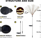 2 PCS Solar Firework Light, Outdoor Solar Garden Decorative Lights 120 LED - Image 2