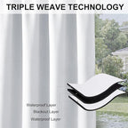 RYB HOME Extra Wide Outdoor Curtains - Image 6