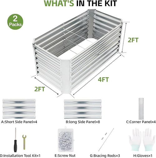 4x2x2ft Raised Garden Bed - Image 2