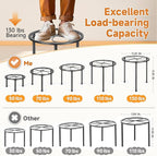 5 Pack Metal Plant Stand, Iron Plant Stands - Image 2