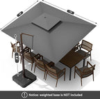 10 X 13 FT Cantilever Outdoor Patio Umbrella - Image 8