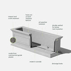 Veradek Brixton Window Box Plastic Planter - Image 3