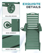 Outdoor Chaise Lounge Chair Set of 2, Patio Lounge Chairs - Image 5