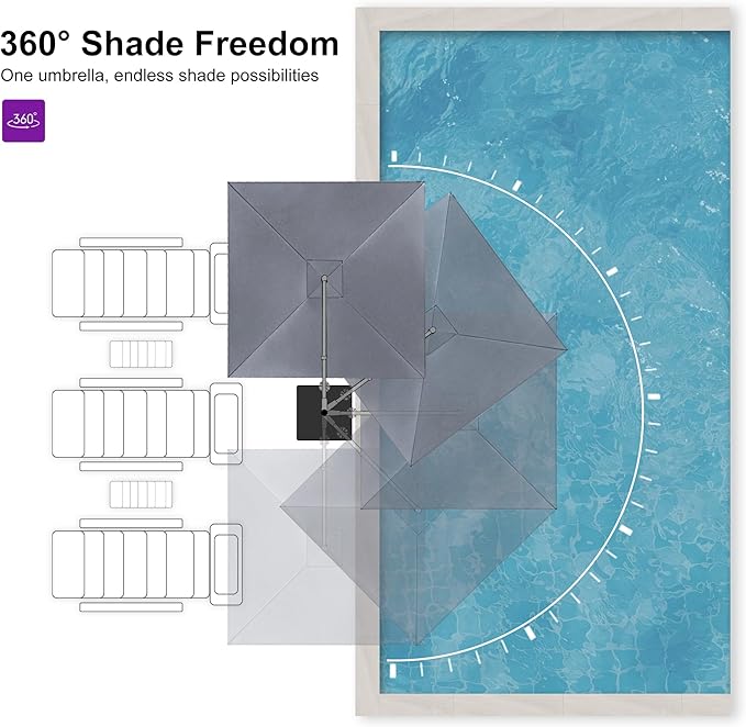 PURPLE LEAF 8 FT Outdoor Umbrella - Image 5