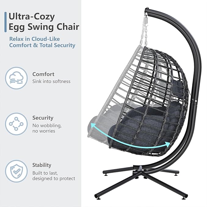 SWITTE Double Egg Swing Chair - Image 8