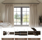 Modern Antique Brown Bronze Curtain Rods - Image 4