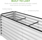 Best Choice Products 8x2x2ft Raised Outdoor Metal Garden Bed, Deep Root Box - Image 7