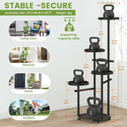 TOSKING 5 Tier Tall Plant Stand Indoor Outdoor, Heavy Duty Corner Plant Stand - Image 3