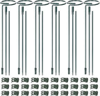 Mwellewm 6 Sets Plant Stakes 12/25/36 Inch Adjustable Plant Support Stakes Tall by Mwellewm