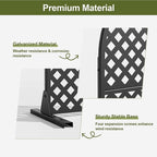 Casaphoria 72" H x 35" W Arched Metal Privacy Screen - Image 6