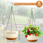 Mumufy 6 Pcs 8 Inch Hanging Planters - Image 2