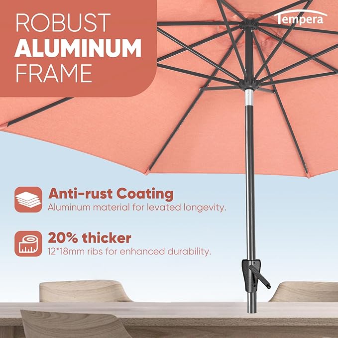 Tempera Patio Market Outdoor Table Umbrella - Image 5
