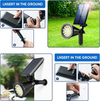 KEV 800 Lumens Solar Spot Lights Outdoor, 18 LEDs Solar Flood Lights - Image 5