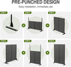 Casaphoria 72" H x 47" W Metal Outdoor Privacy Screen, Freestanding Decorative - Image 8