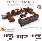 NICESOUL 13 Piece Large Outdoor Sectional - Image 3