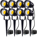 SUNVIE 12W LED Landscape Lights Low Voltage Waterproof Garden Pathway Lights by SUNVIE