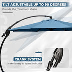 Grand patio 12 FT Sunbrella Cantilever Umbrella - Image 5
