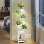 Plant Stand Indoor with Grow Light, 6-Tiered Tall Plant Stand Indoor, Metal by Homsorout