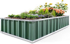 KING BIRD Raised Garden Bed 68"x 36"x 12" Galvanized Steel Metal Outdoor Garden - Image 8