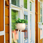 Swing Face Planter Pot Hanging Resin Flower Head Planters - Image 5