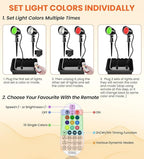 MEIKEE 15W RGB Landscape Spot Lights Outdoor, RGBW Color Changing Landscape - Image 9