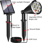 MEIHONG Solar Spot Lights Outdoor, Warm White LED Landscape Lamp Dusk to Dawn - Image 3