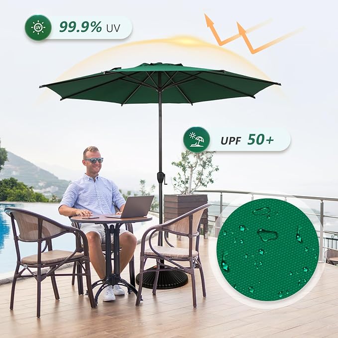 Abba Patio 11FT Lyon Outdoor Patio Umbrella Outdoor Table Umbrella - Image 3