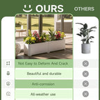Steel Planter Box-32"x15"x15"-Rectangular Planters - Image 7