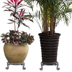 Black Plant Stand for Flower Pot Heavy Duty Potted Holder Indoor Outdoor Metal - Image 7