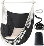 Chihee Hammock Chair 4.9ft x 3.9ft Max 500 Lbs Widen Hanging Swing 2 Cushions by Chihee
