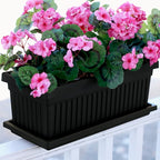 HC Companies 24 Inch Long Fluted Plastic Venetian Garden Window Container - Image 3