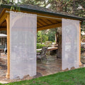 SpaceDresser Waterproof Outdoor Sheer Curtains by SpaceDresser