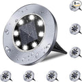 4.6 Inch Diameter Solar Ground Lights, Waterproof Solar Garden Lights, Outdoor by Rayolon
