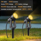 Low Voltage Landscape Lighting, 10 Pack Outdoor LED Landscape Spotlights - Image 4