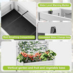 Raised Garden Bed with Trellis, 21 Gallon Self Watering Planter Box with - Image 6