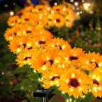 Solar Sunflower Lights 2 Pack - Image 3