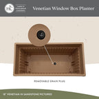 The HC Companies 18 Inch Venetian Window Planter Box - Image 3