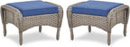 Belord Outdoor Ottomans for Patio Foot Rest by Belord