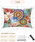 Sun Shade Sail 14'x18' Boho Floral Rectangle Sun Shade Sails Canopy Waterproof - Image 6