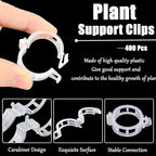 Anyumocz 400Pcs Plant Support Garden Clips, Plastic Grape Tomato Support Clip - Image 3