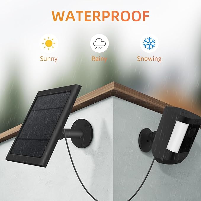 USB-C to Ring Barrel Plug 8Pack 4W Solar Charger - Image 2