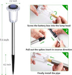 Solar Lights Outdoor 10 Pack Solar Pathway Lights Outdoor LED Waterproof - Image 5