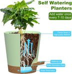 Self Watering Pots, 7/6.5/6/5.5/5/4 inch Flower Pots - Image 4