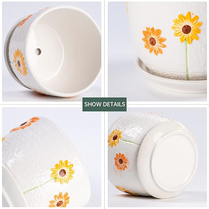 Ton Sin Plant Pots, 4+5+6 inch Pots - Image 4