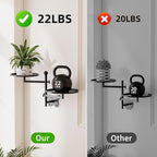 Rotating Window Wall Plant Shelves Indoor Wall Plant Stand Holder 2-Tier Floral - Image 6