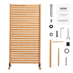 VEVOR Wooden Privacy Screen, Freestanding Wood Privacy Panel - Image 10